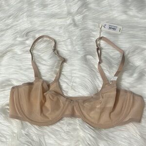 NWT Aerie Smoothez Light Beige Mesh Balconette Bra 34B